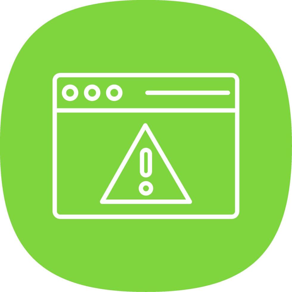 Access Denied Line Curve Icon Design vector