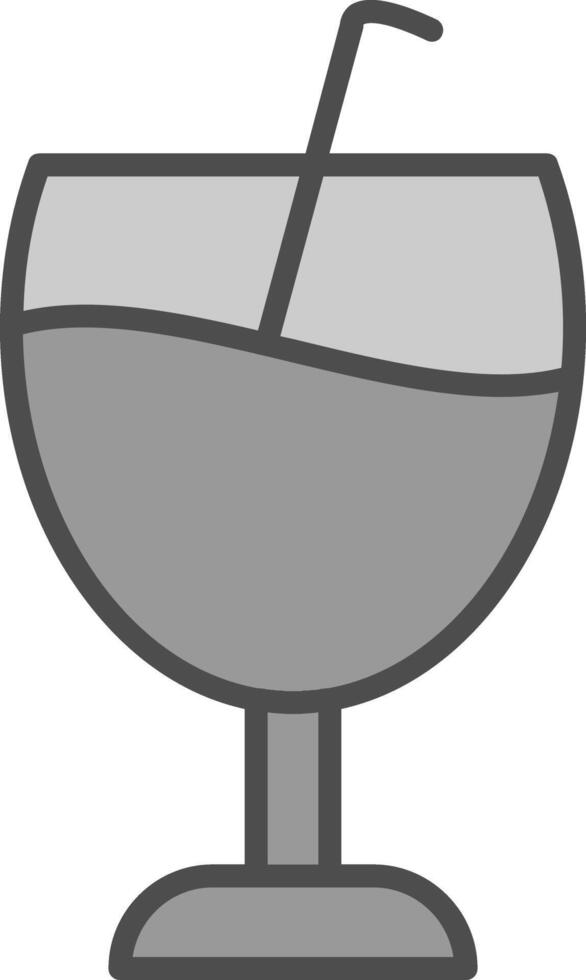 Fresh Line Filled Greyscale Icon Design vector