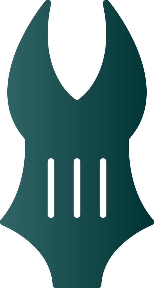 Swimming Suit Glyph Gradient Icon vector