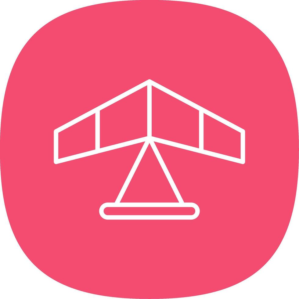 Gliding Line Curve Icon Design vector