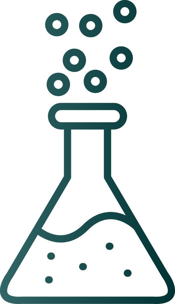 Chemicals Line Gradient Icon vector