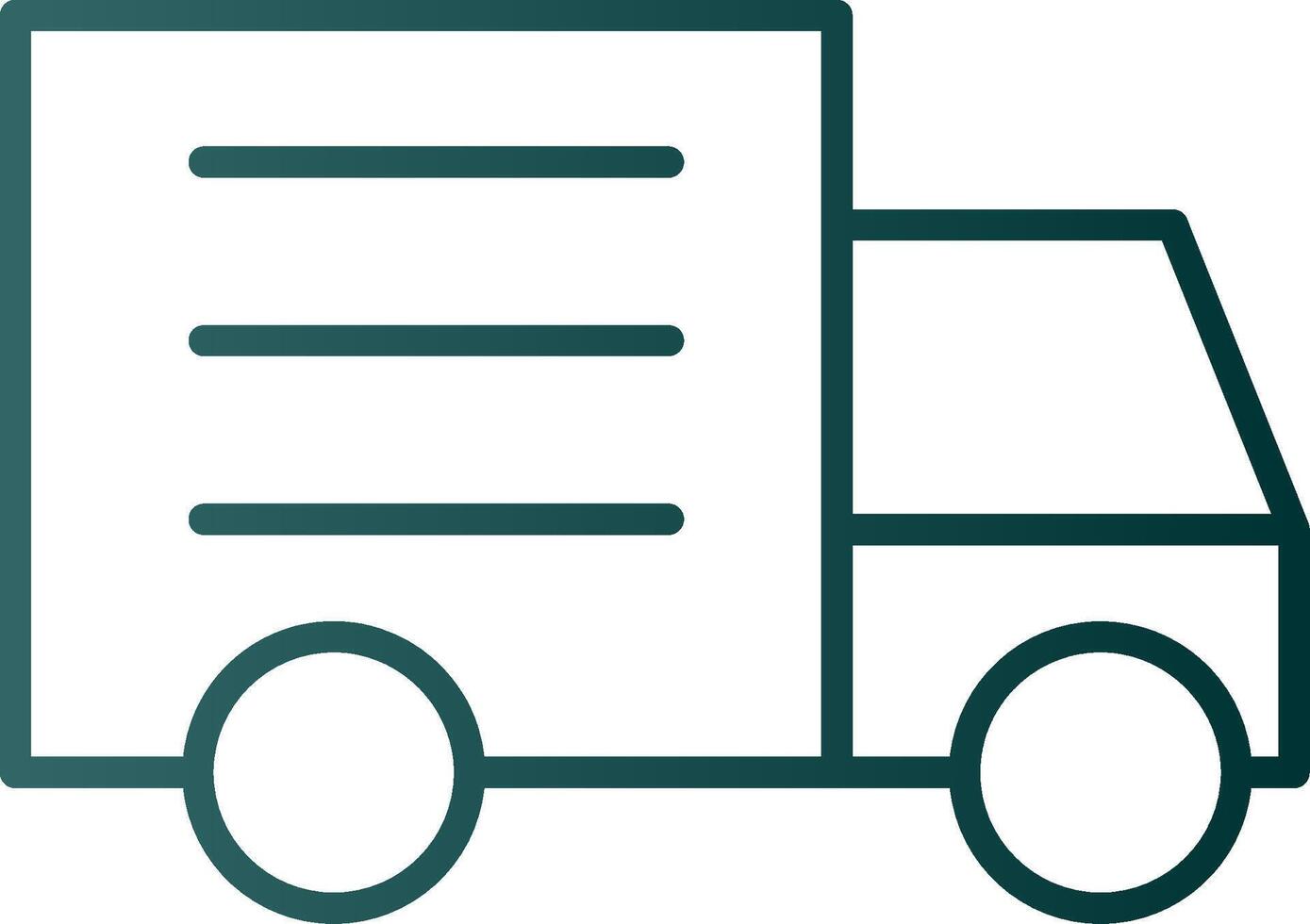 Truck Line Gradient Icon vector