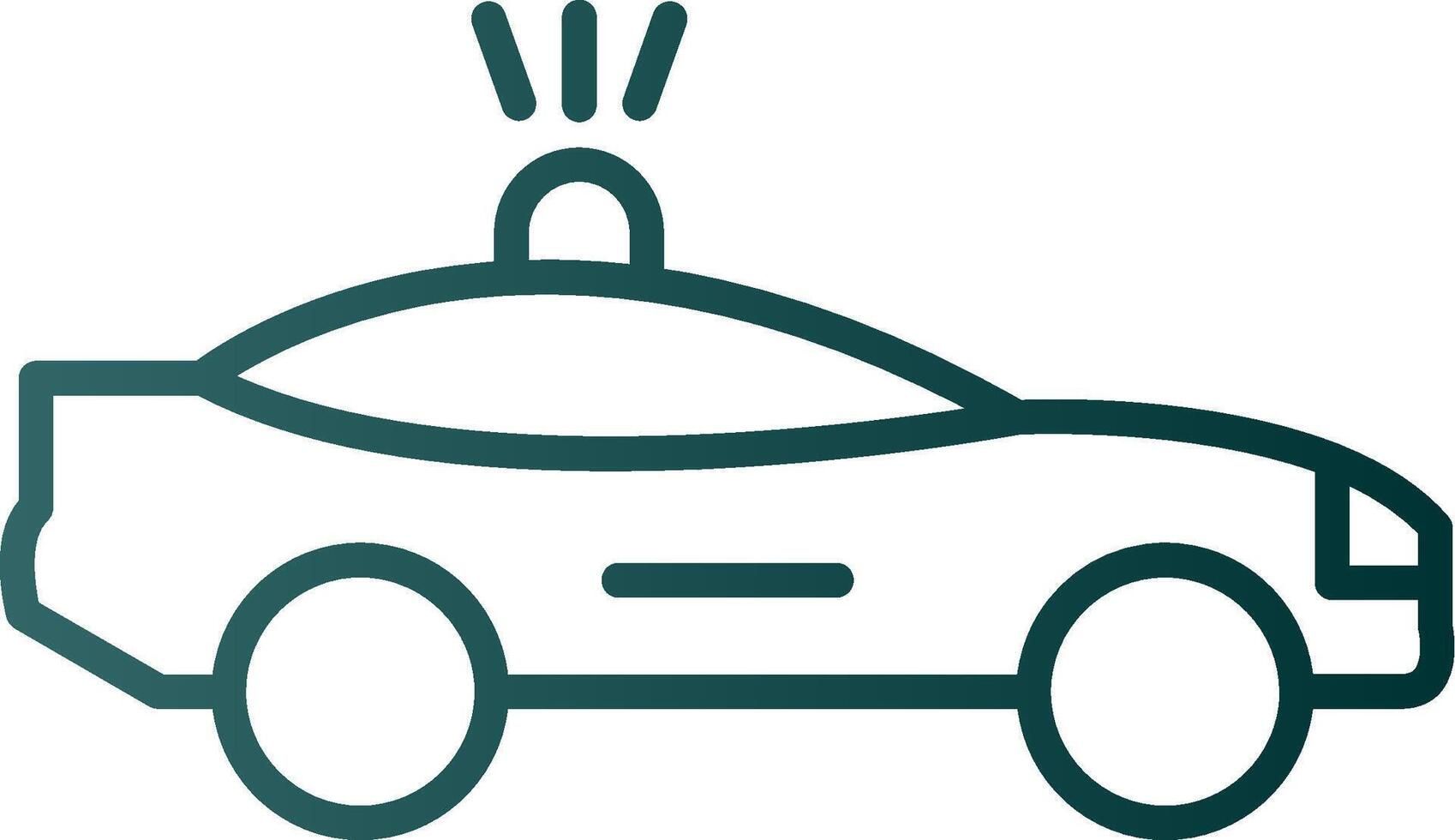 icono de gradiente de línea de coche vector