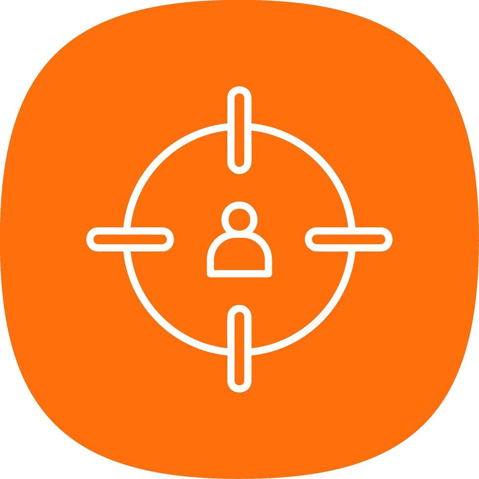 Headshot Line Curve Icon Design vector