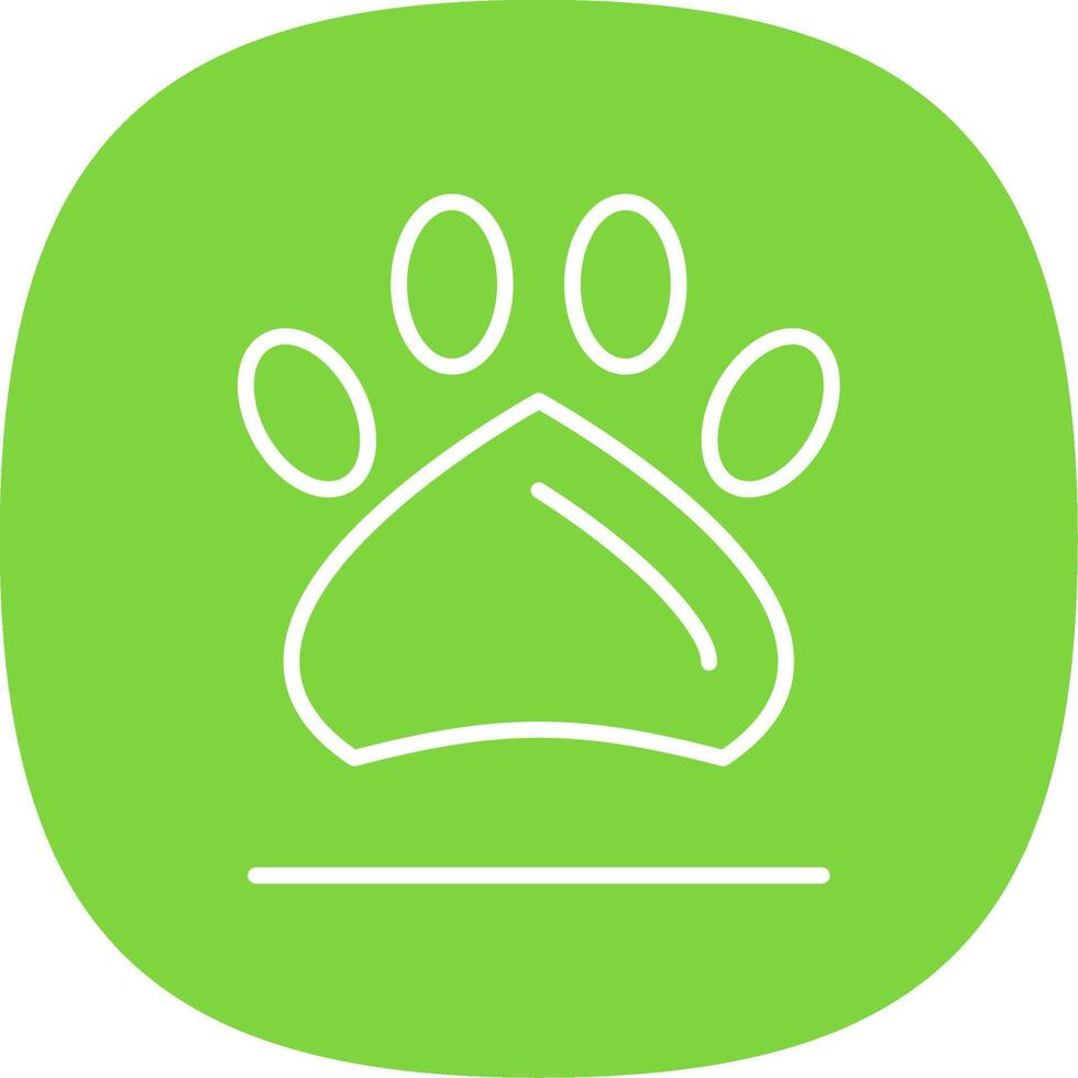 Print Line Curve Icon Design vector