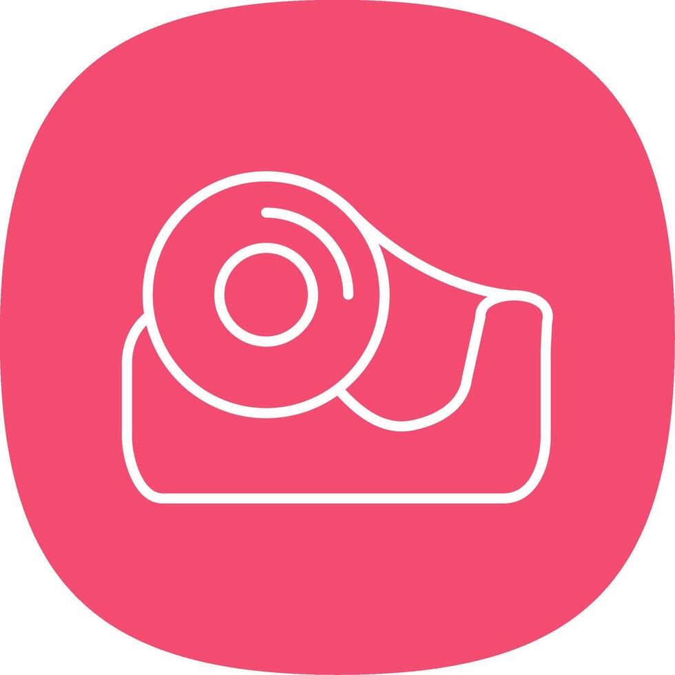 Tape Line Curve Icon Design vector