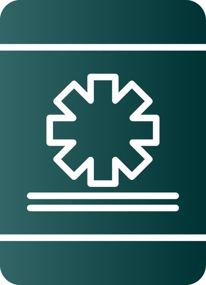 M-Health Glyph Gradient Icon vector