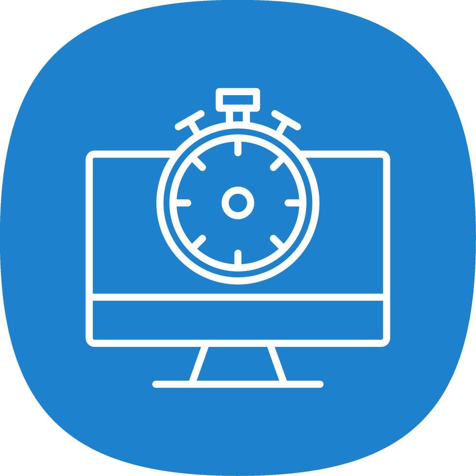 High Speed Communication Line Curve Icon Design vector