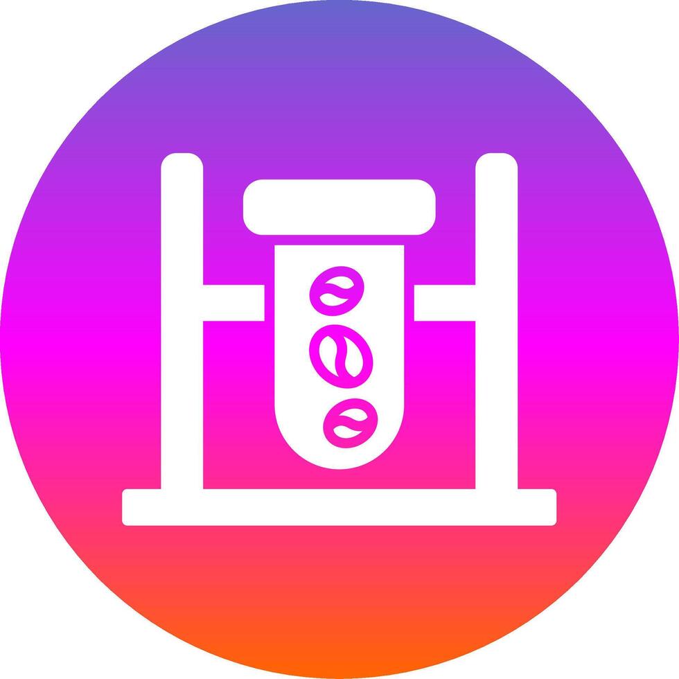 Quality Check Glyph Gradient Circle Icon Design vector