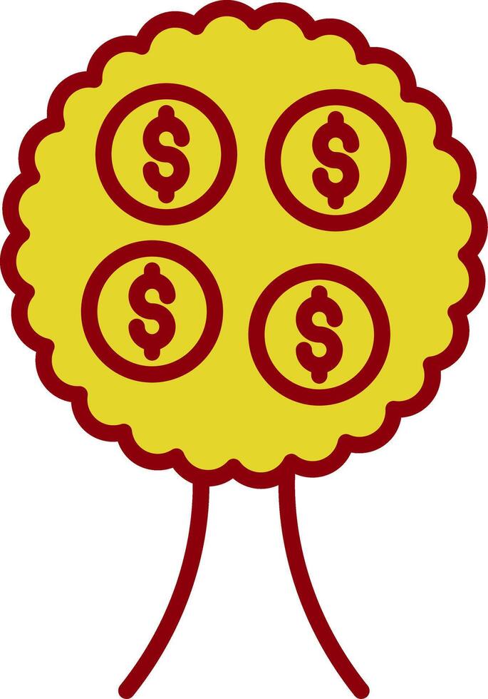 Money Tree Vintage Icon Design vector
