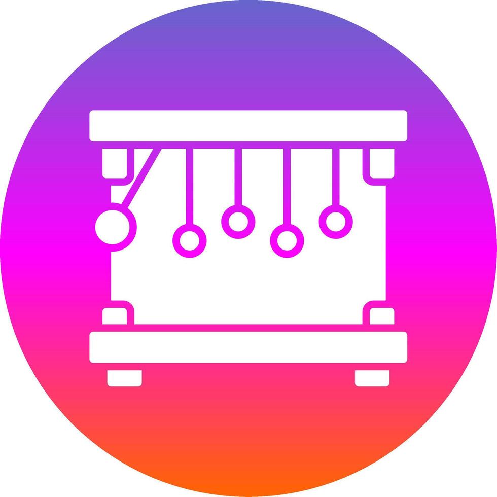 Pendulum Glyph Gradient Circle Icon Design vector