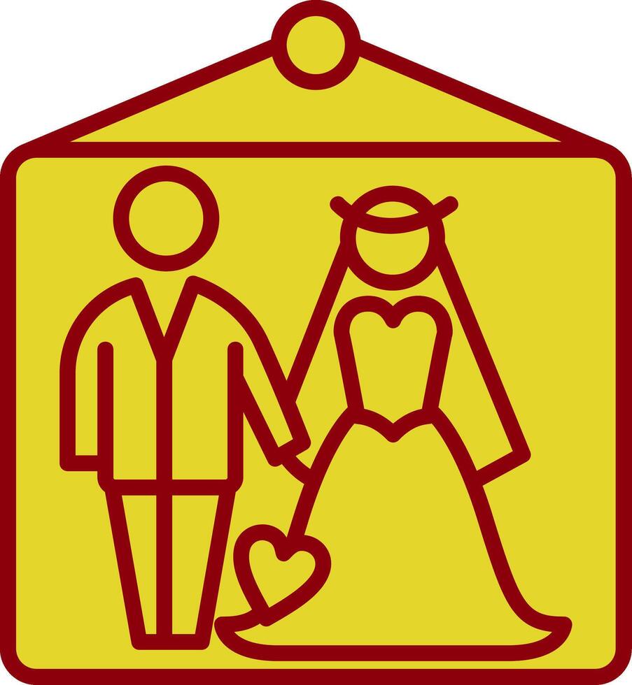 Wedding Photos Vintage Icon Design vector