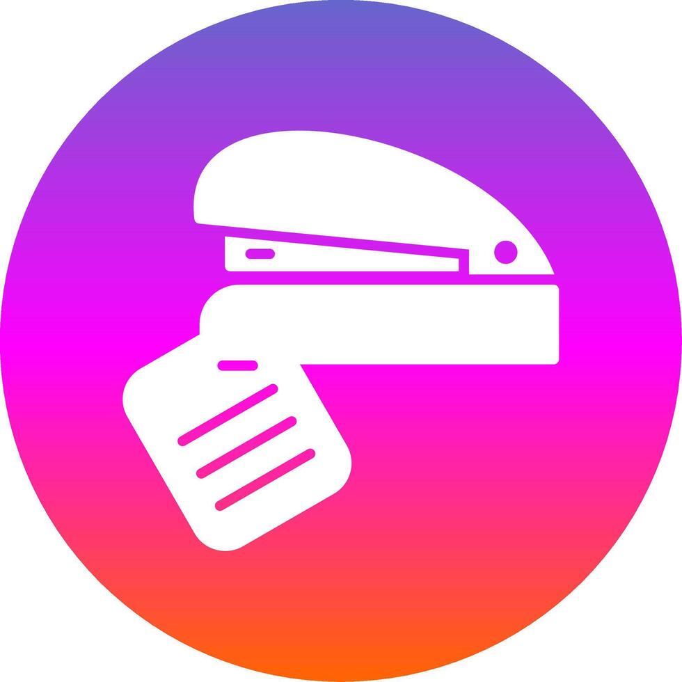 Stapler Glyph Gradient Circle Icon Design vector