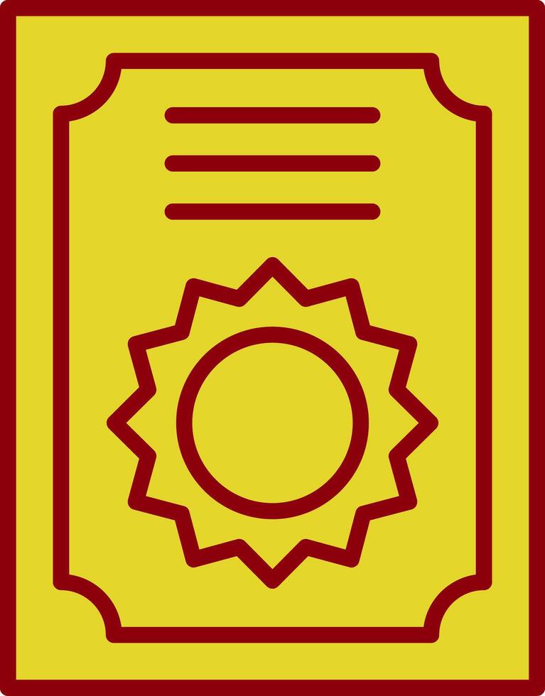 Certificate Vintage Icon Design vector