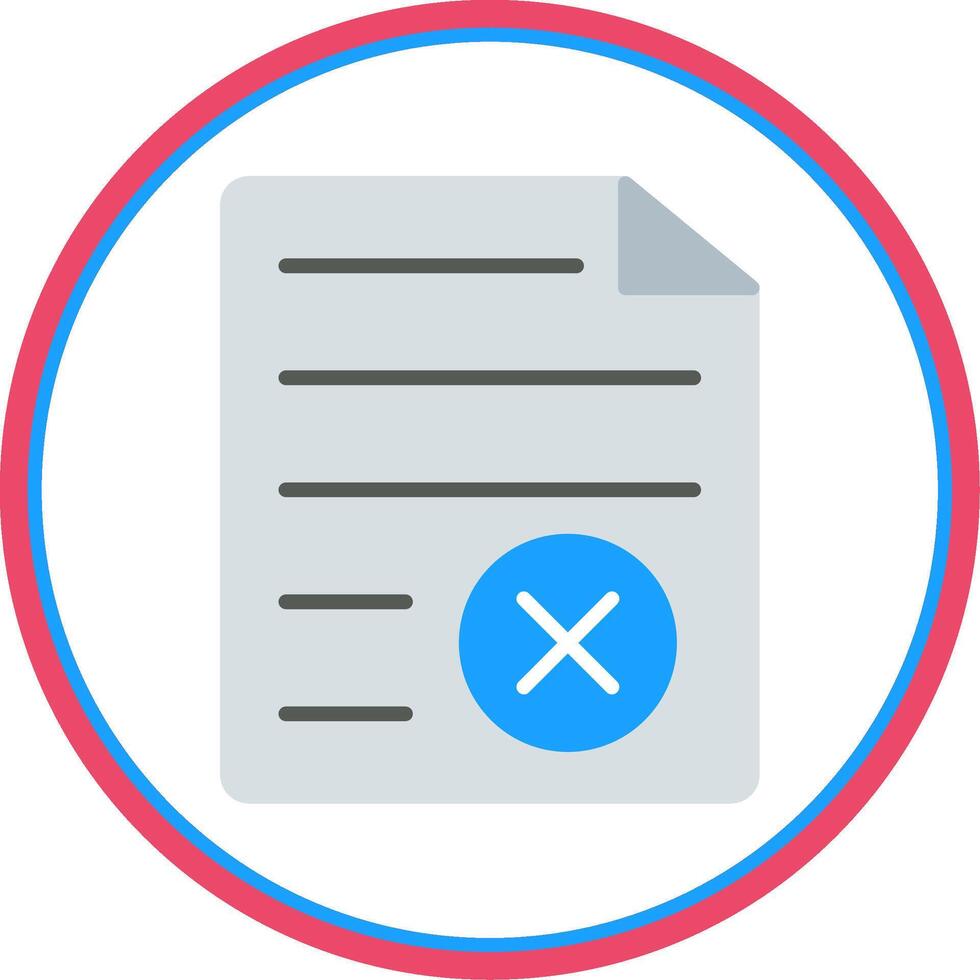 File Format Flat Circle Icon vector