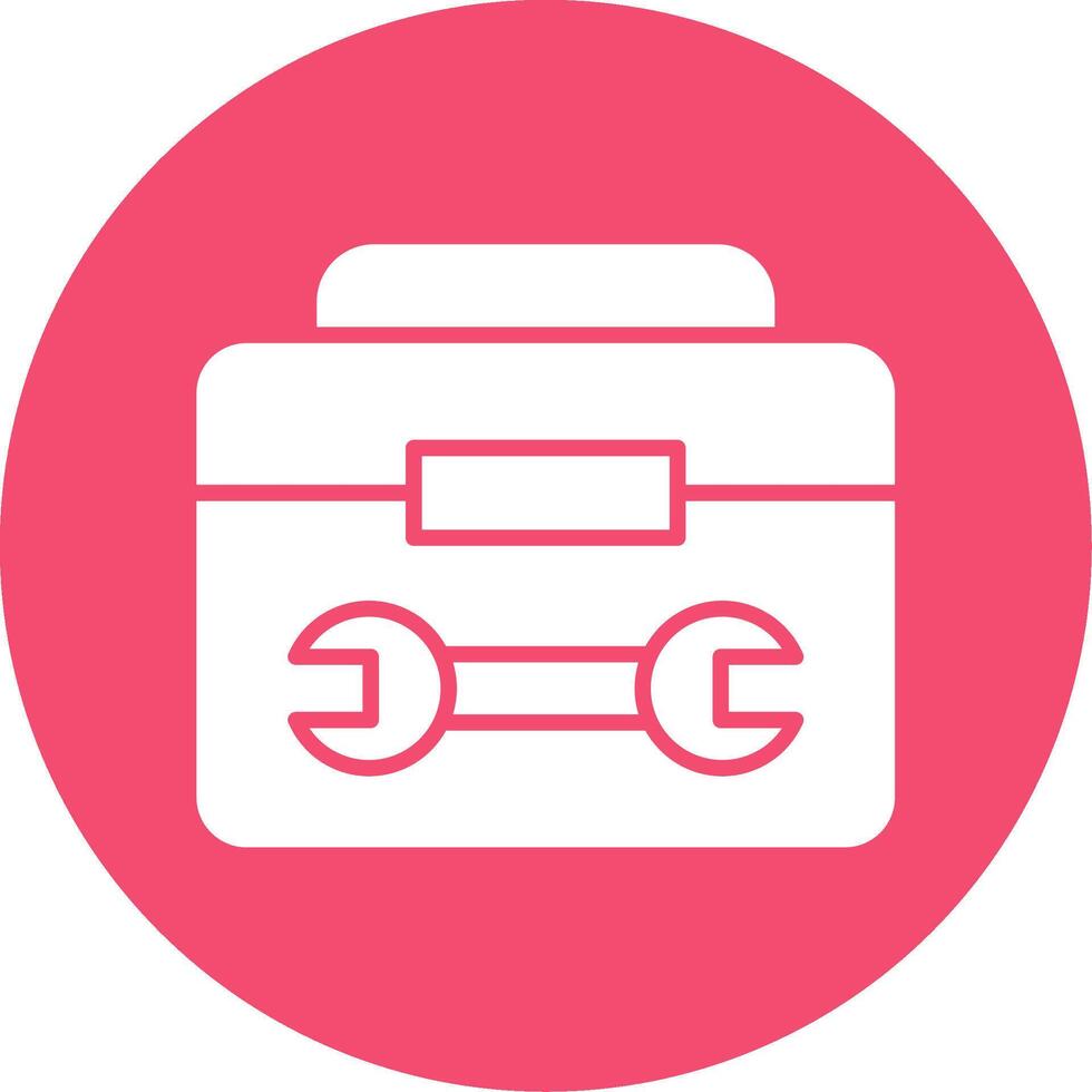 Tool Kit Multi Color Circle Icon vector
