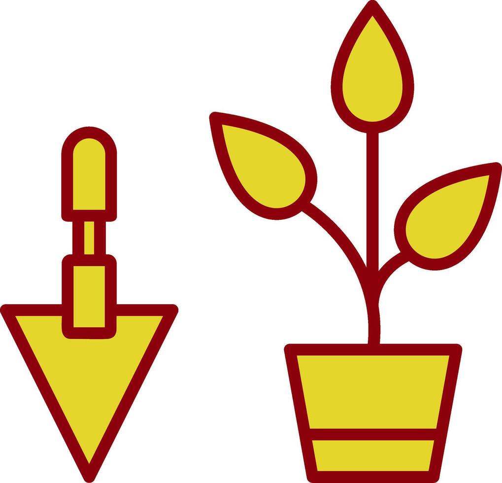 Gardening Vintage Icon Design vector