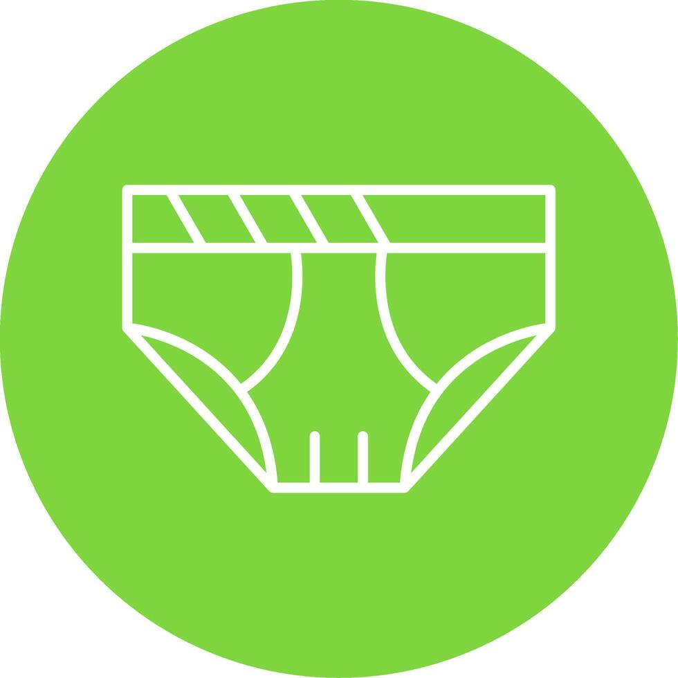 Underwear Multi Color Circle Icon vector