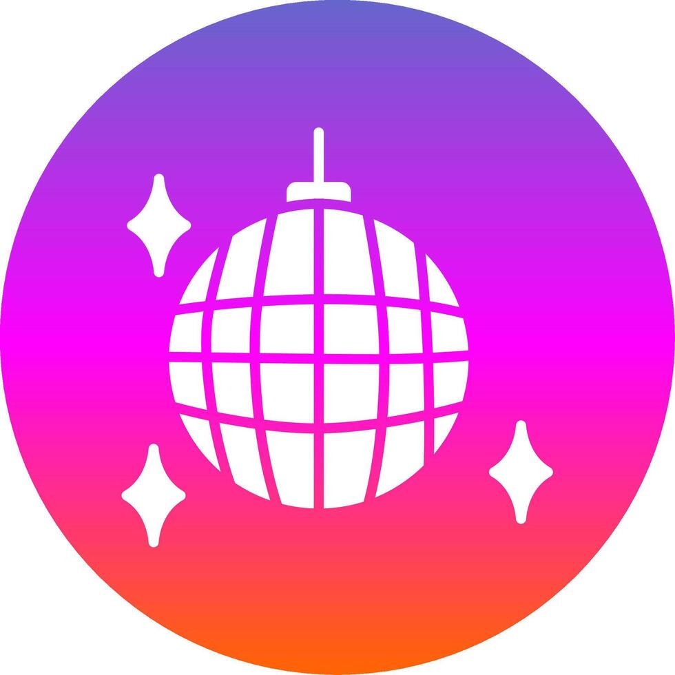 Party Ball Glyph Gradient Circle Icon Design vector