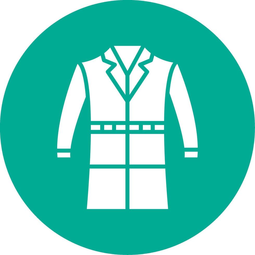 Coat Multi Color Circle Icon vector