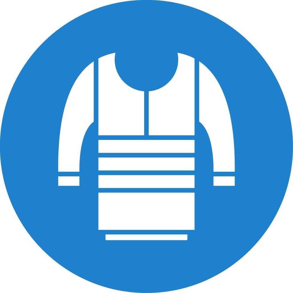 Sweater Multi Color Circle Icon vector