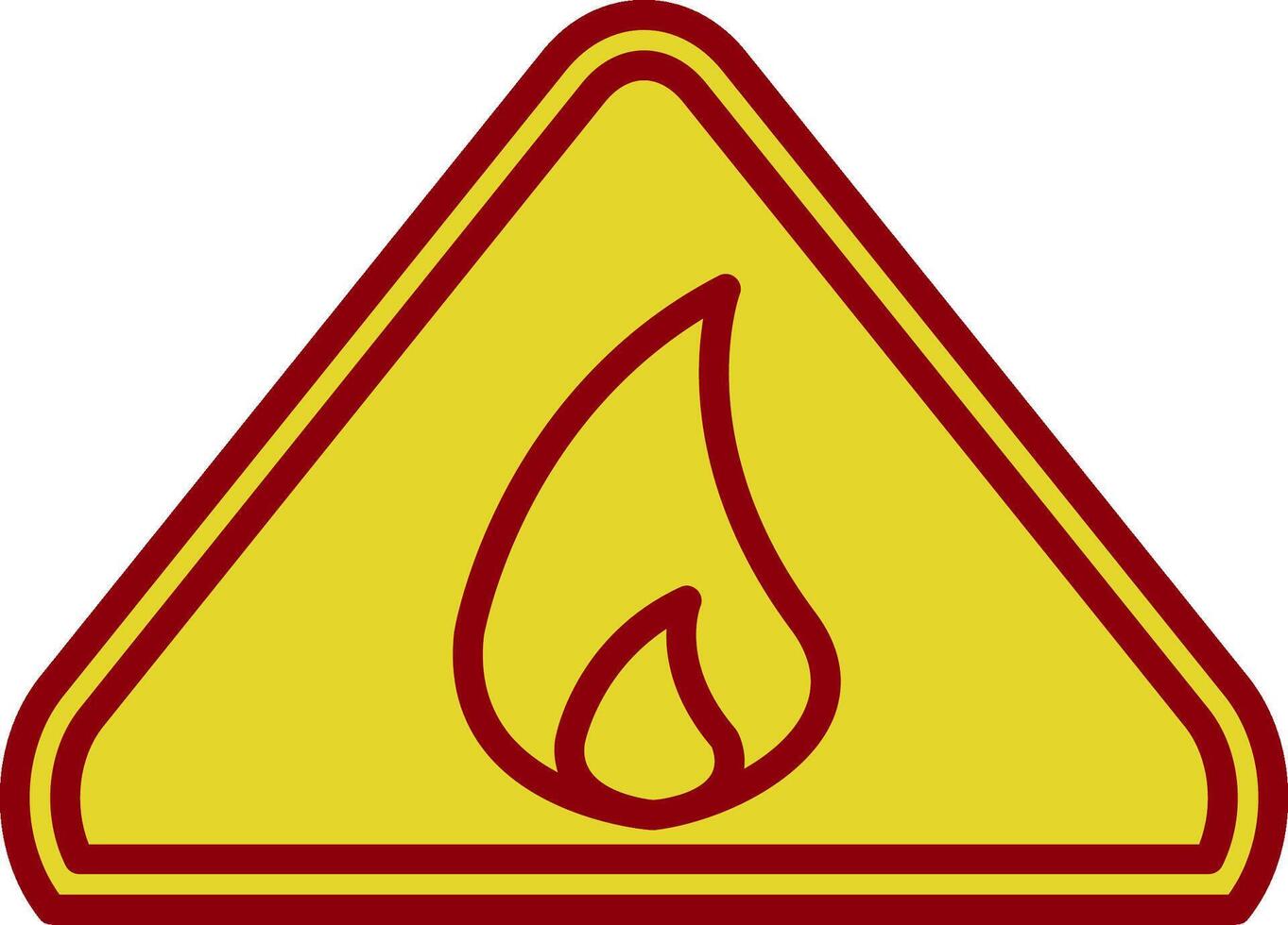 Warning Sign Vintage Icon Design vector