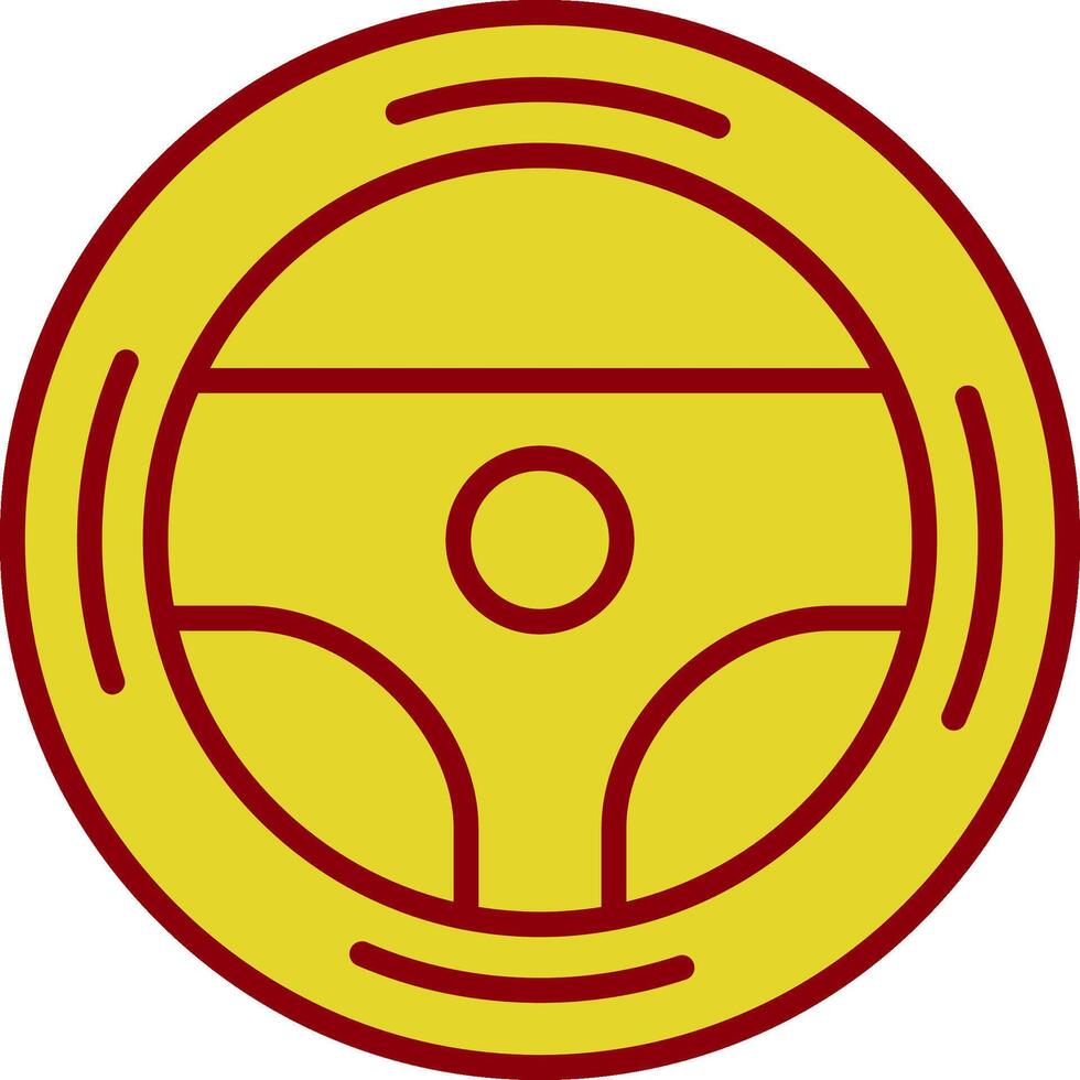 Steering Wheel Vintage Icon Design vector