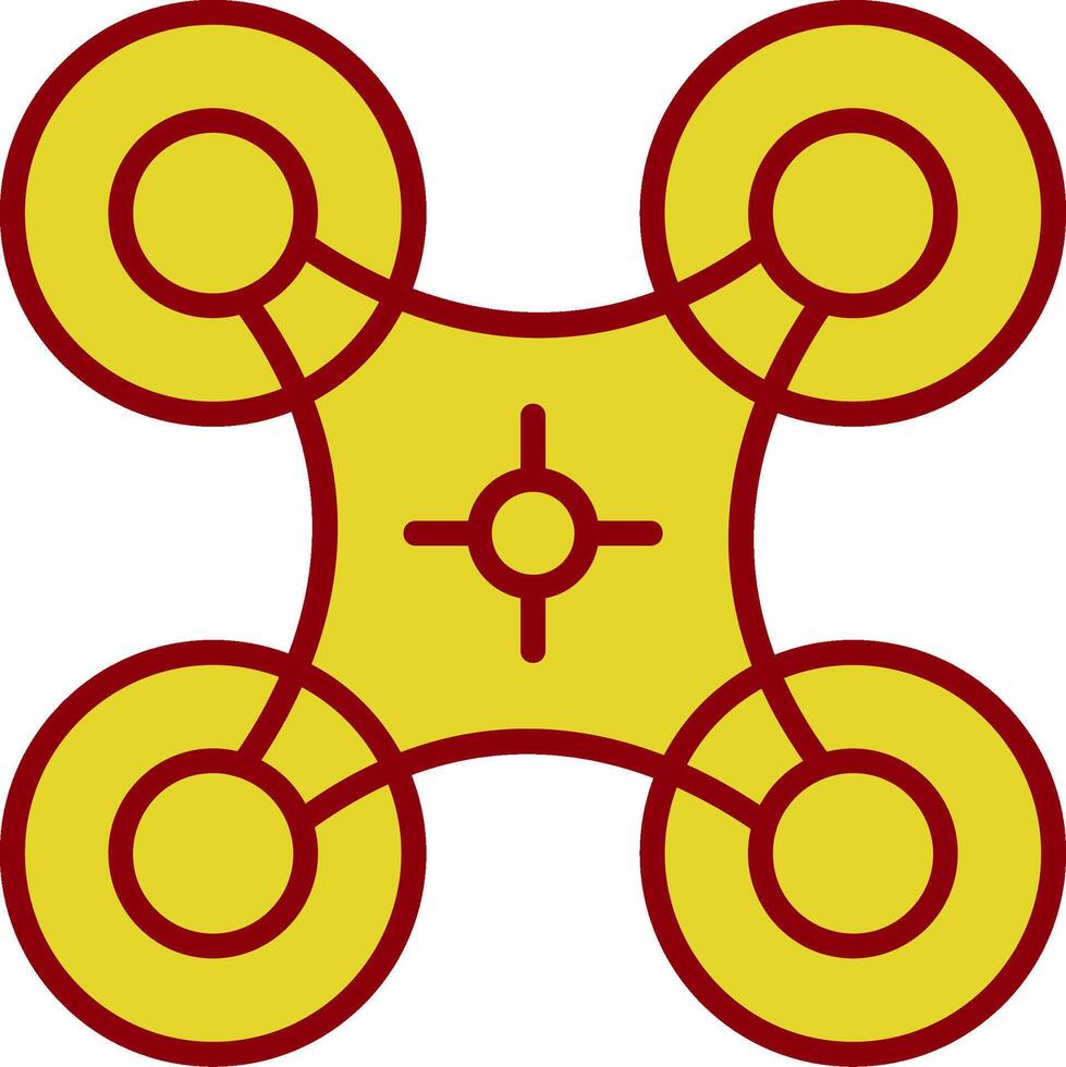 Drone Vintage Icon Design vector