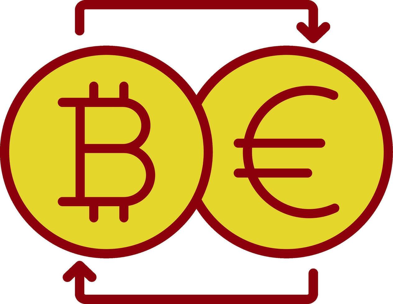 Bitcoin Changer Vintage Icon Design vector