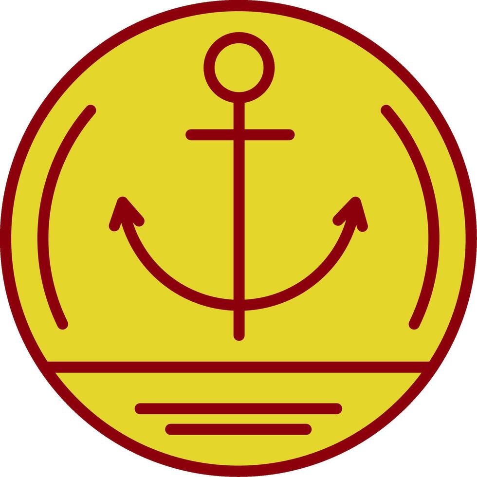 Anchor Vintage Icon Design vector