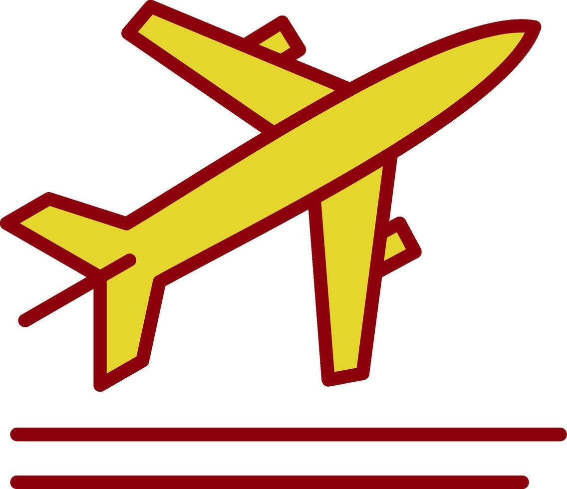 Take Off Vintage Icon Design vector