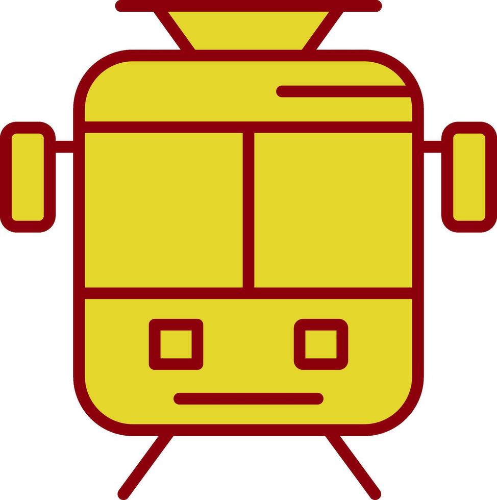 Old Tram Vintage Icon Design vector