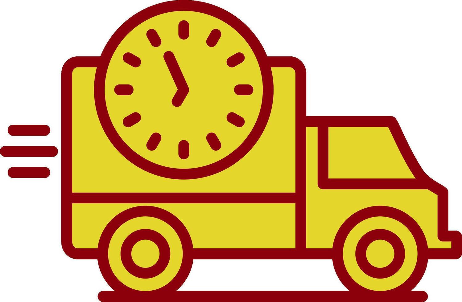 Delivery Time Vintage Icon Design vector