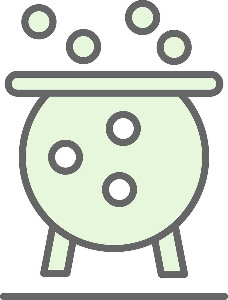 Cauldron Fillay Icon Design vector