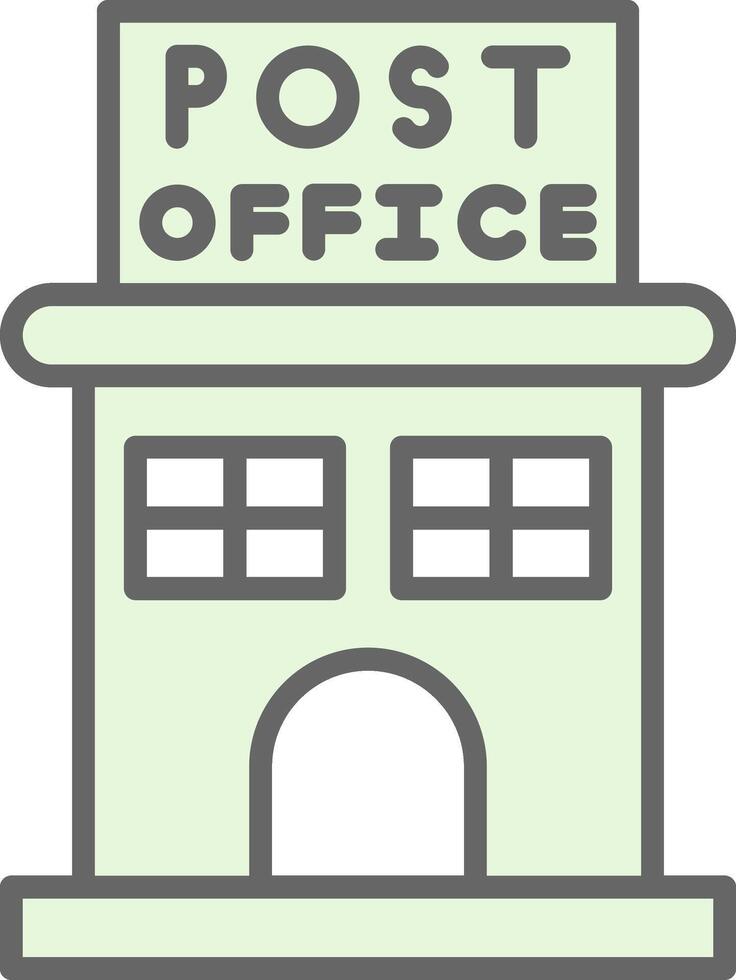 Post Office Fillay Icon Design vector