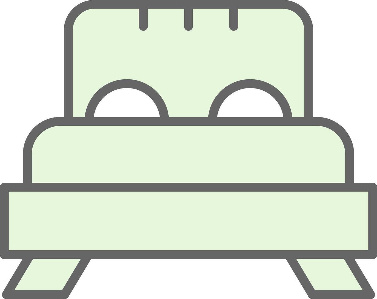 cama relleno icono diseño vector