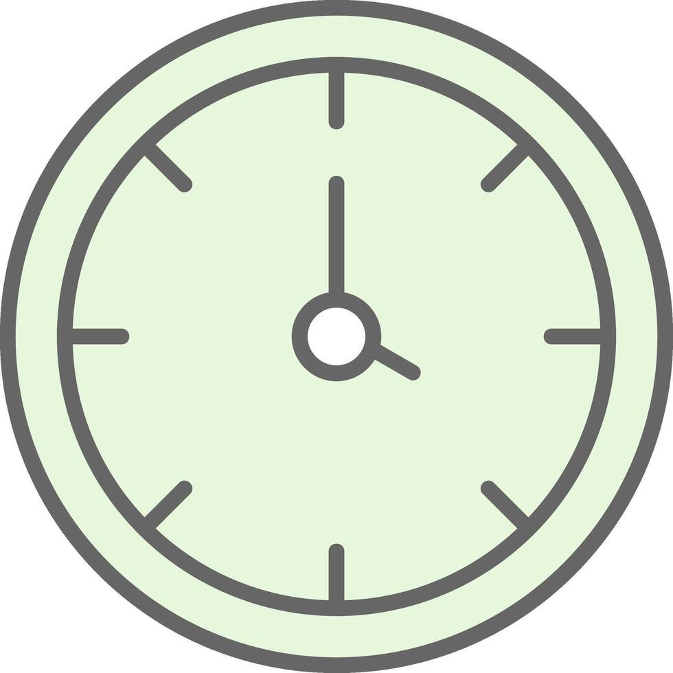 Clock Fillay Icon Design vector