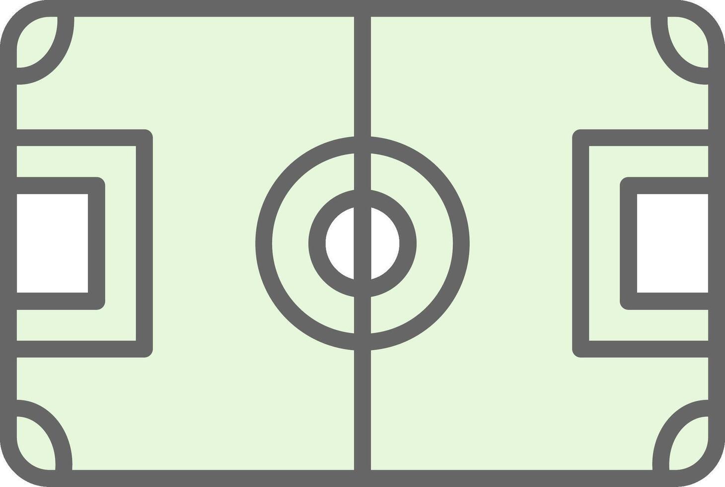 Football Field Fillay Icon Design vector