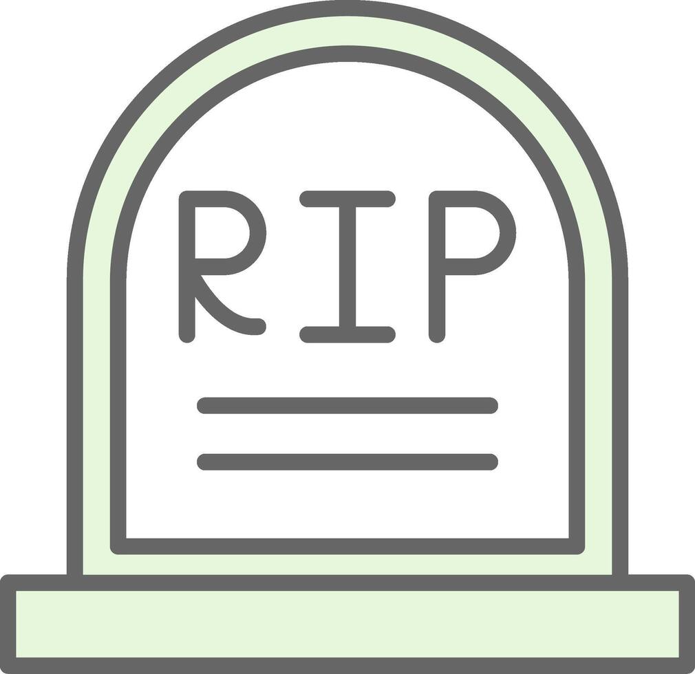 Cemetery Fillay Icon Design vector