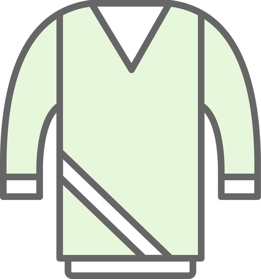 suéter relleno icono diseño vector