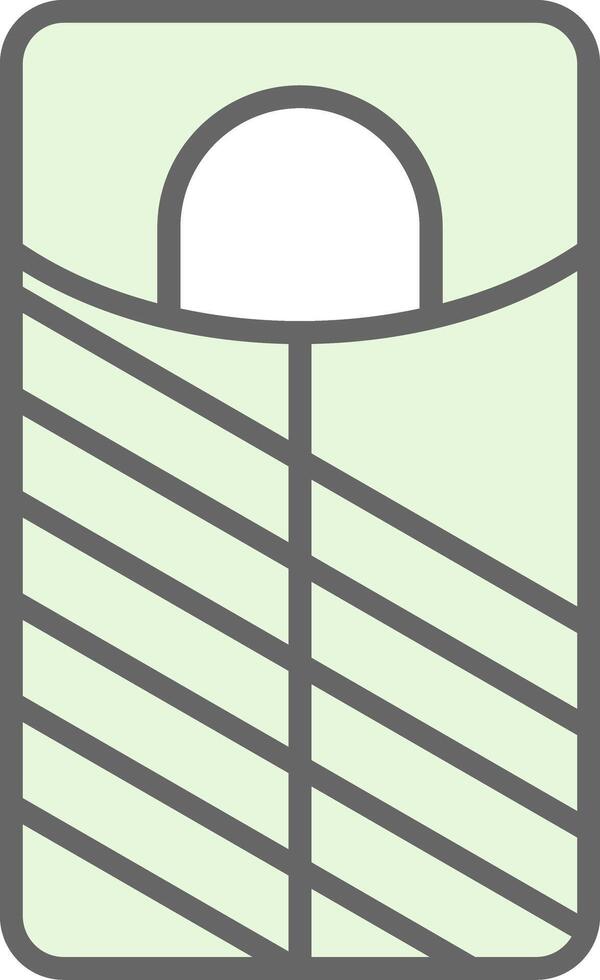 Sleeping Bag Fillay Icon Design vector