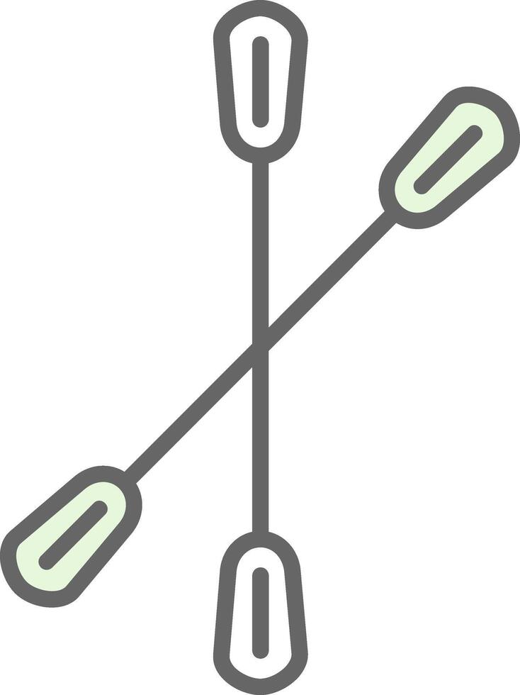 Paddle Fillay Icon Design vector
