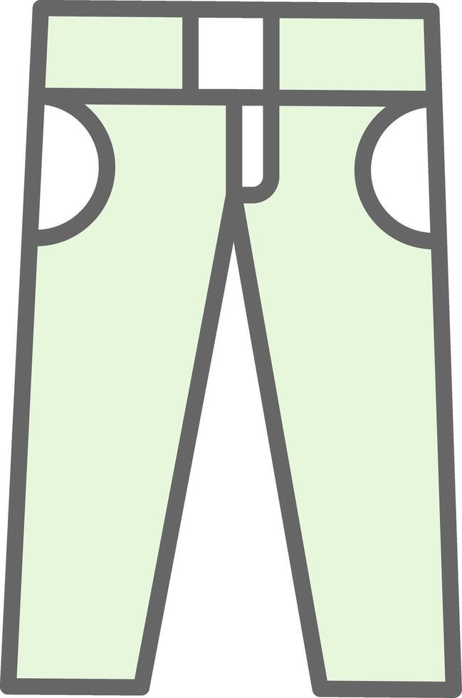 pantalones relleno icono diseño vector