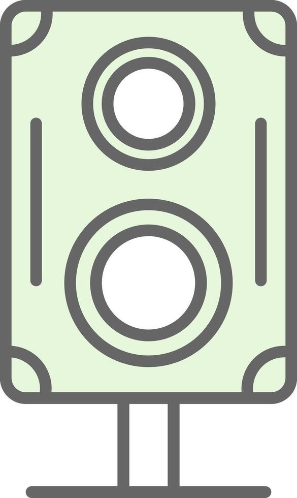 Speakers Fillay Icon Design vector