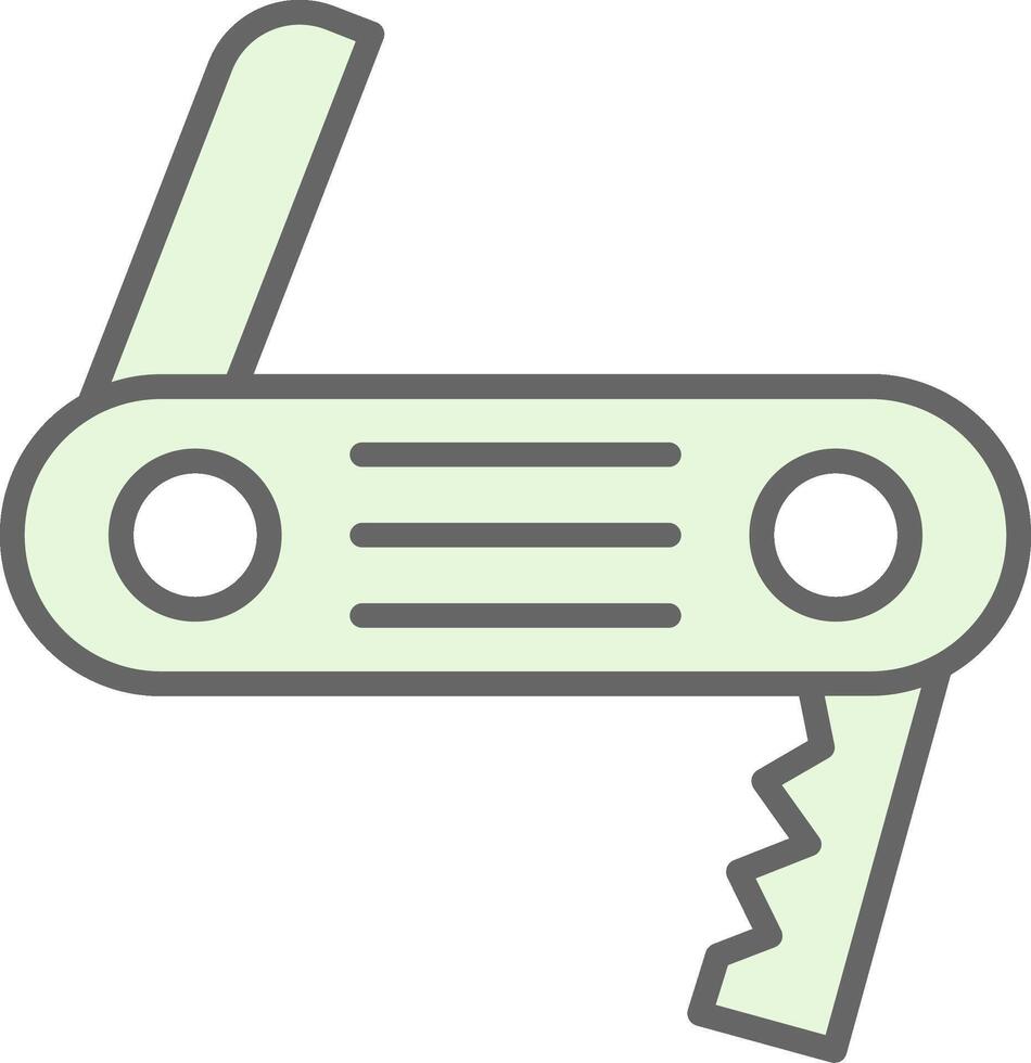Swiss Army Knife Fillay Icon Design vector