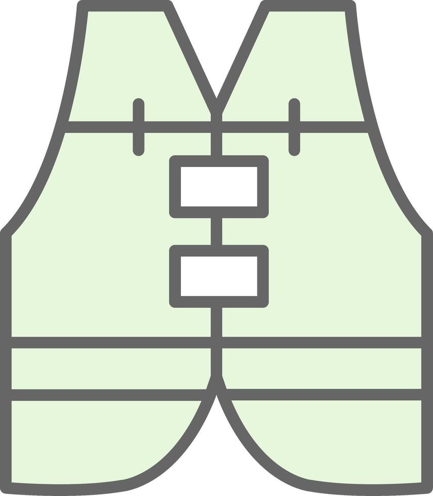 Life Vest Fillay Icon Design vector