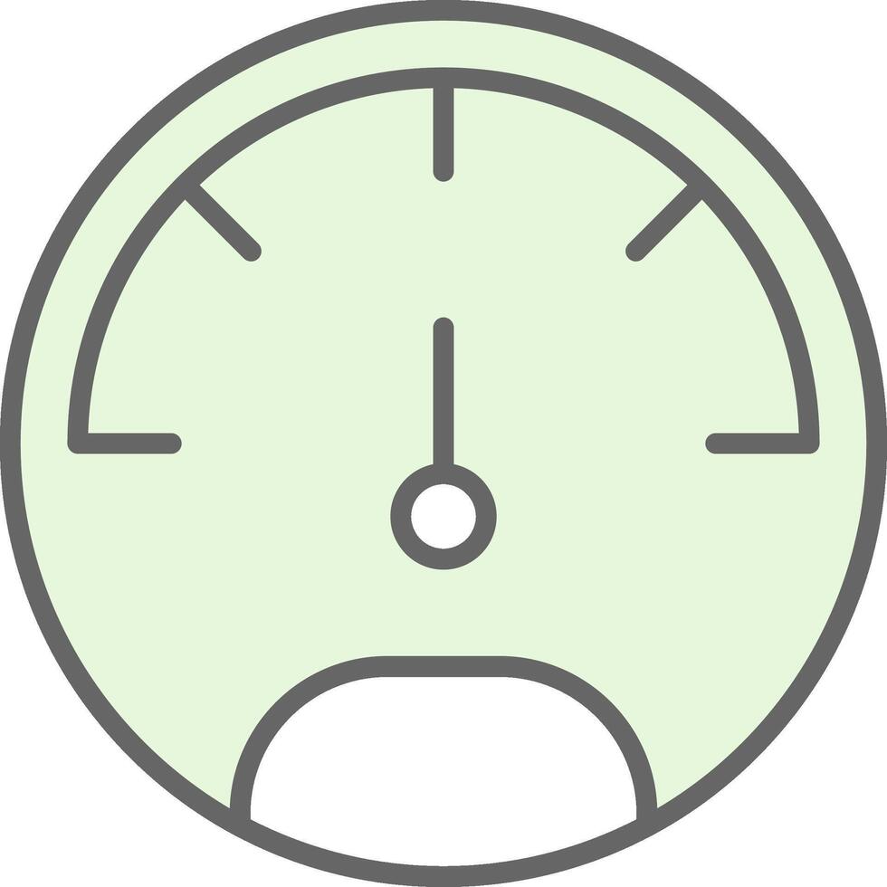 Speedo Meter Fillay Icon Design vector