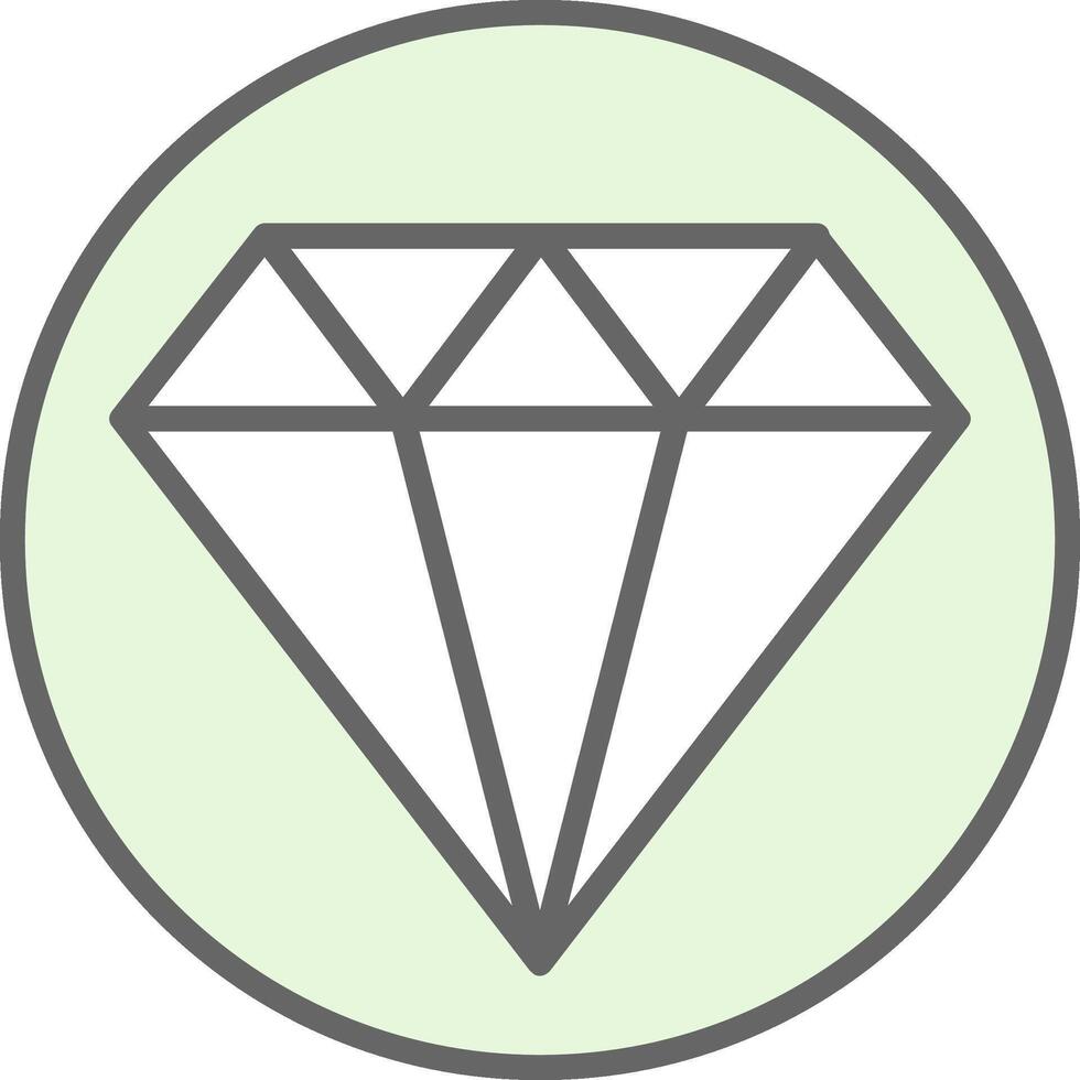 Diamond Fillay Icon Design vector
