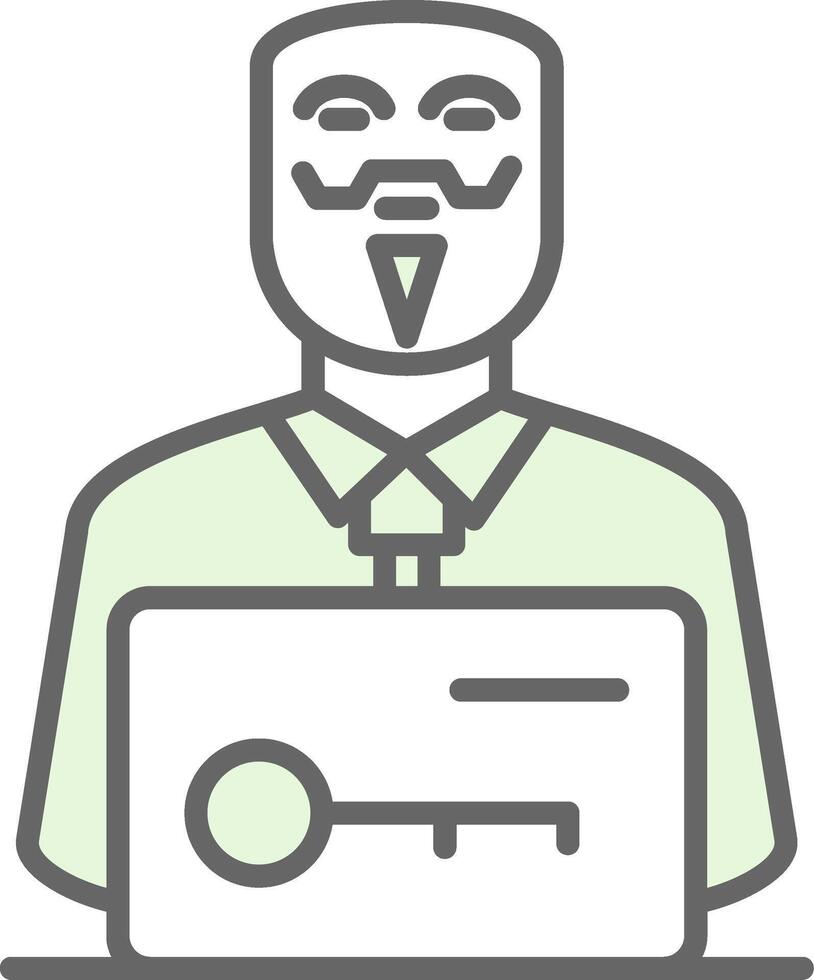 Anonymous Fillay Icon Design vector