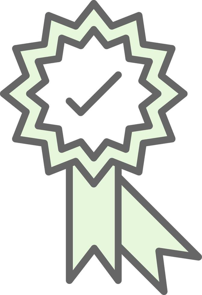 Medal Fillay Icon Design vector